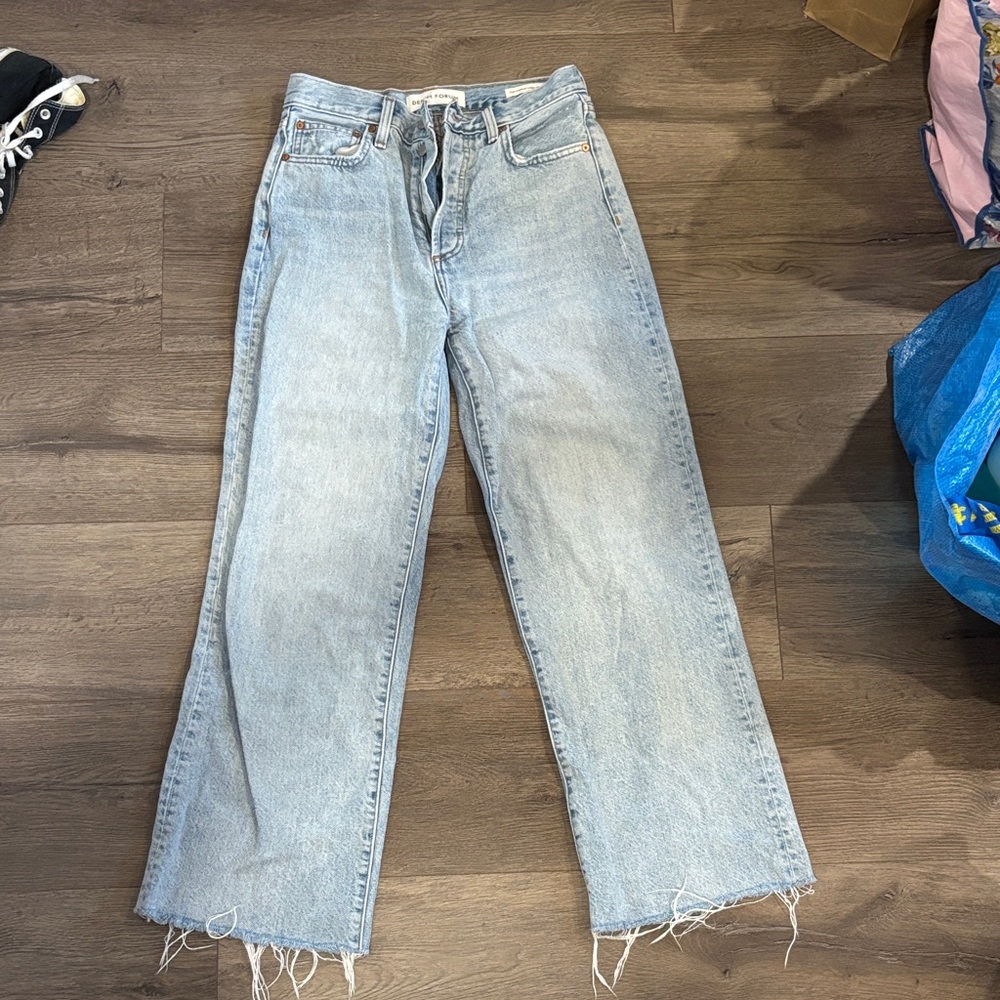 Denim Forum Light Blue Flare Jeans